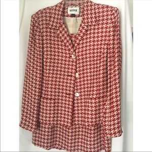 Classic houndstooth suit